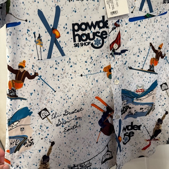 Men's Graphic Casual Button Down Shirt - Picture 4 of 15